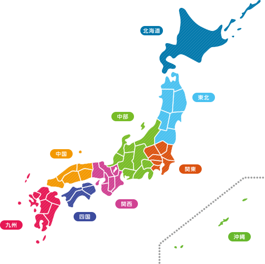 対応エリアマップ